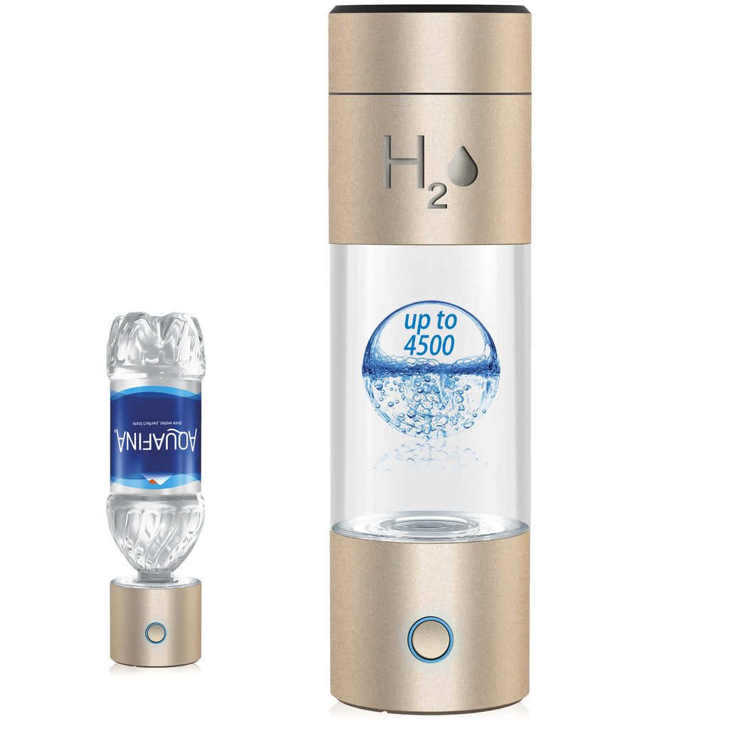 Hydrogen Water Bottle - Turquoise. Food Grade Body Tumbler; SPE/pem  Technology, Generates Real 3000ppb Pure Hydrogen Rich Concentration. Dupont
